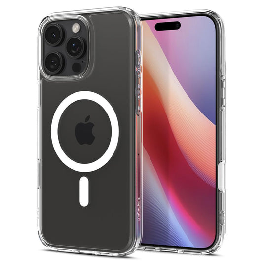 Калъф MagSafe за Apple iPhone 16 Pro Max, Spigen, Ultra Hybrid T, Бял ACS08505