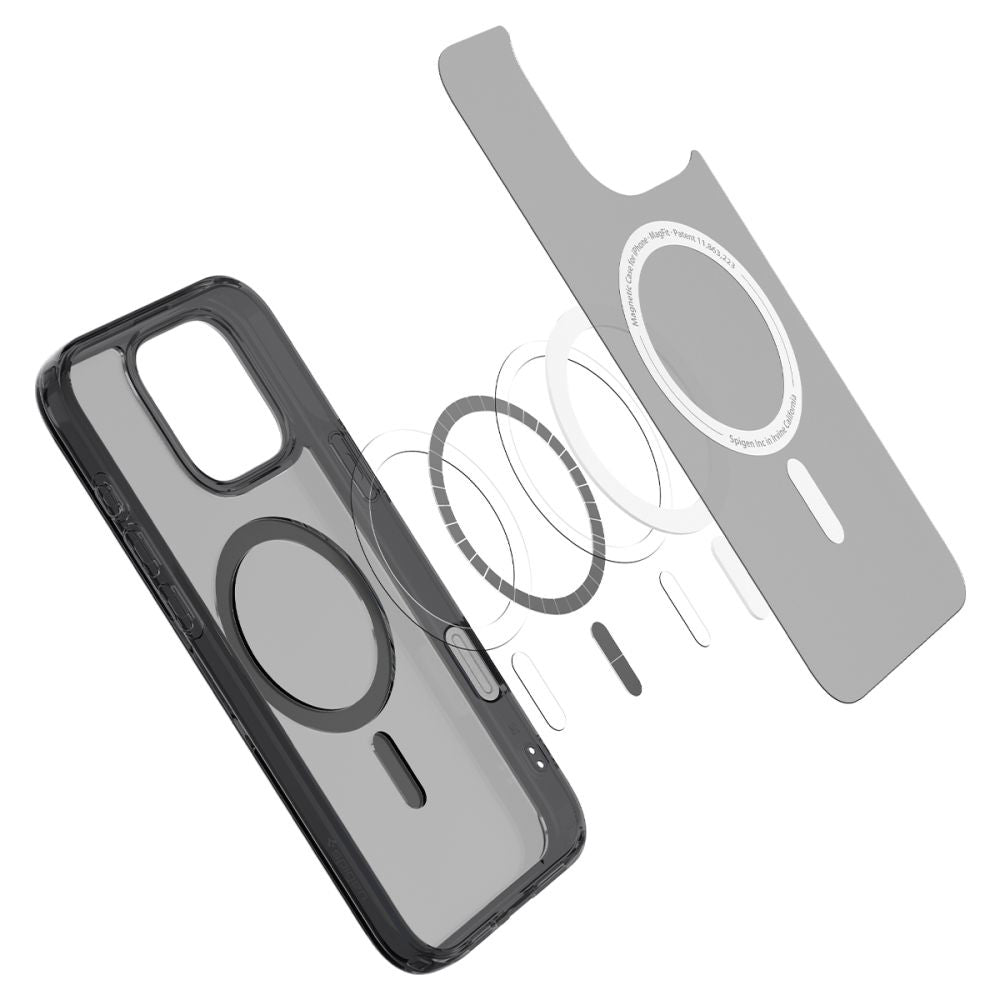 Калъф MagSafe за Apple iPhone 16 Pro Max, Spigen, Ultra Hybrid T, Сатенено черен ACS08507