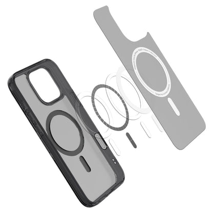 Калъф MagSafe за Apple iPhone 16 Pro Max, Spigen, Ultra Hybrid T, Сатенено черен ACS08507