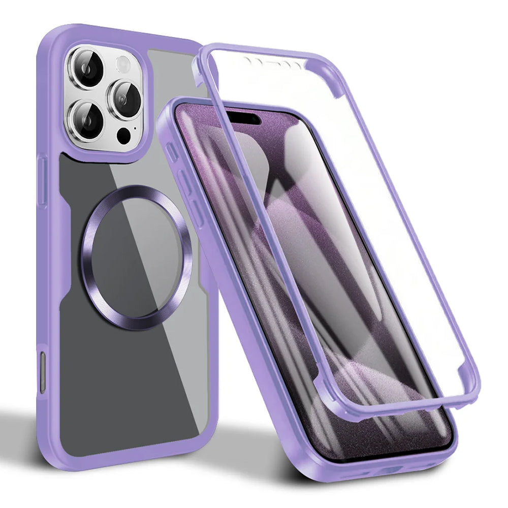 MagSafe Case for Apple iPhone 16 Pro Max, Techsuit, ColorVerse 360, Purple