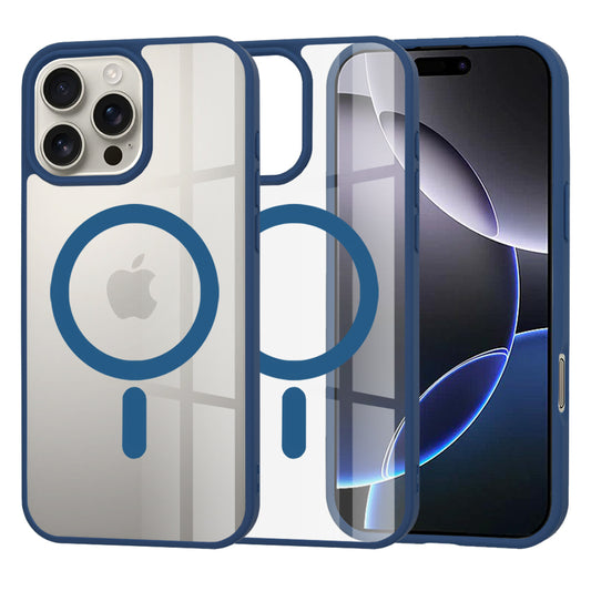 Калъф MagSafe за Apple iPhone 16 Pro Max, Techsuit, Pro, Син