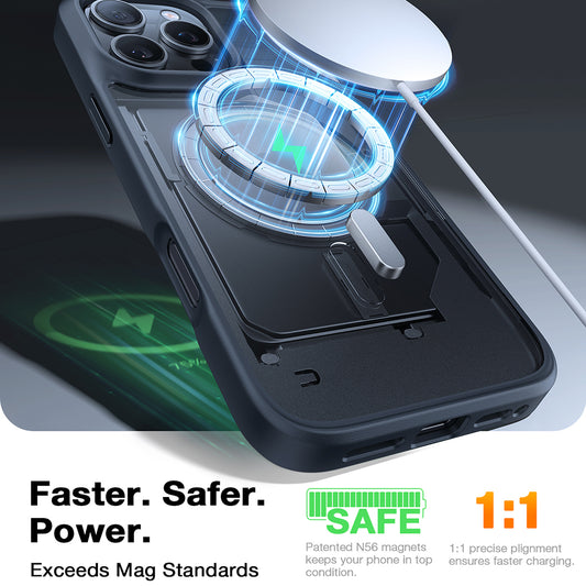 Калъф MagSafe за Apple iPhone 16 Pro Max, Torras, Guardian, Черен