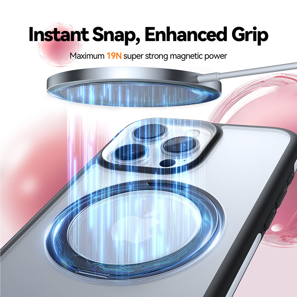 Калъф MagSafe за Apple iPhone 16 Pro Max, Torras, Ostand R Fusion, Черен