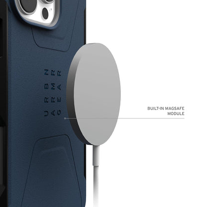 Калъф MagSafe за Apple iPhone 16 Pro Max, Urban Armor Gear, Civilian, Тъмносин