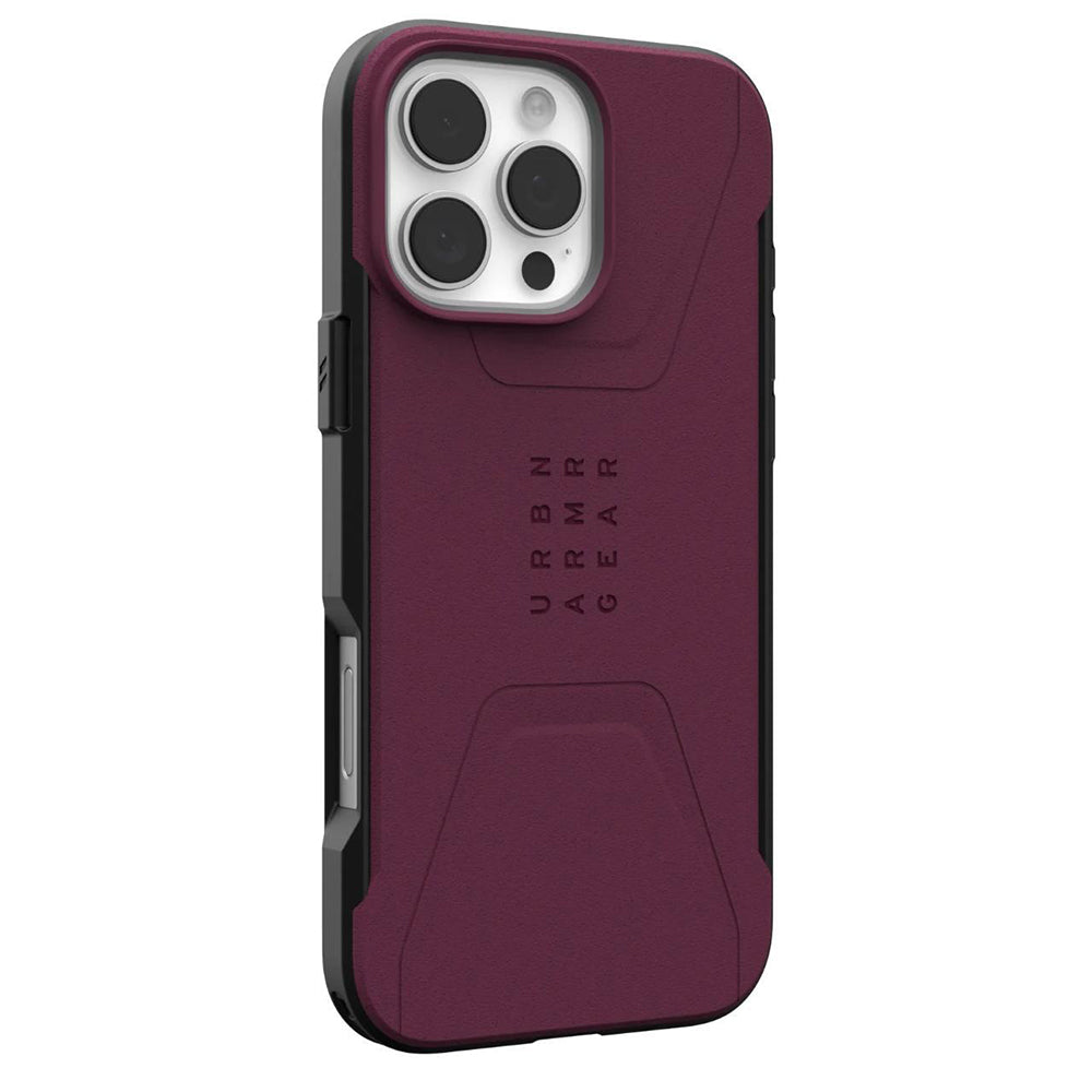 Калъф MagSafe за Apple iPhone 16 Pro Max, Urban Armor Gear, Civilian, Бордо