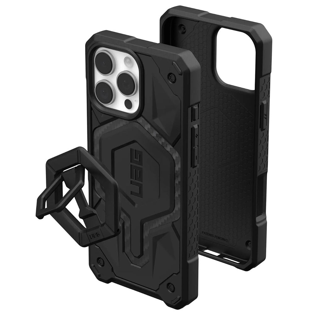 MagSafe Case for Apple iPhone 16 Pro Max, Urban Armor Gear, Monarch Pro Carbon Bundle, Black
