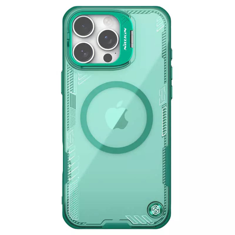 Калъф MagSafe за Apple iPhone 16 Pro, Nillkin, Iceblade Prop (с изрез за камера), Зелен