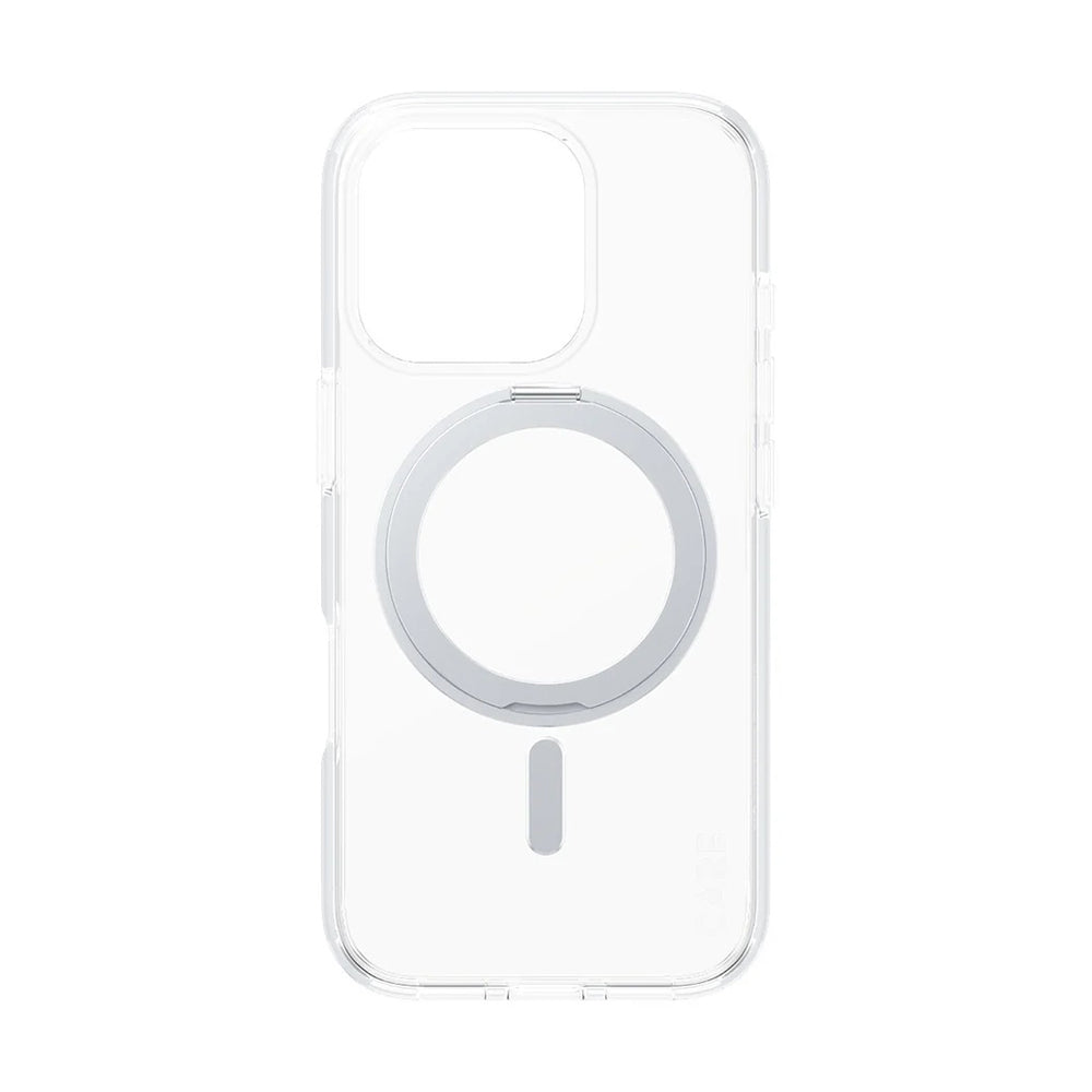 Калъф MagSafe за Apple iPhone 16 Pro, PanzerGlass, с функция стойка, Сребристо прозрачен