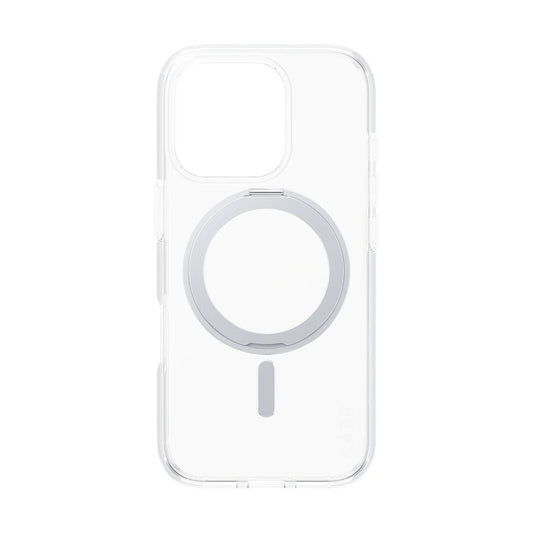 Калъф MagSafe за Apple iPhone 16 Pro, PanzerGlass, с функция стойка, Сребристо прозрачен