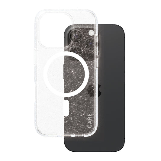 Калъф MagSafe за Apple iPhone 16 Pro, PanzerGlass, Care Urban Combat Star Lit, Прозрачен Бял