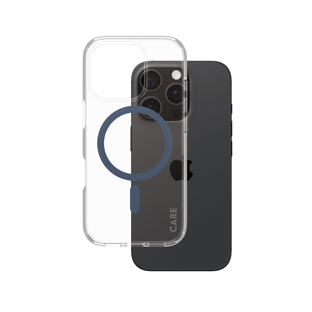 Калъф MagSafe за Apple iPhone 16 Pro, PanzerGlass, Care Urban Combat, Прозрачен Син