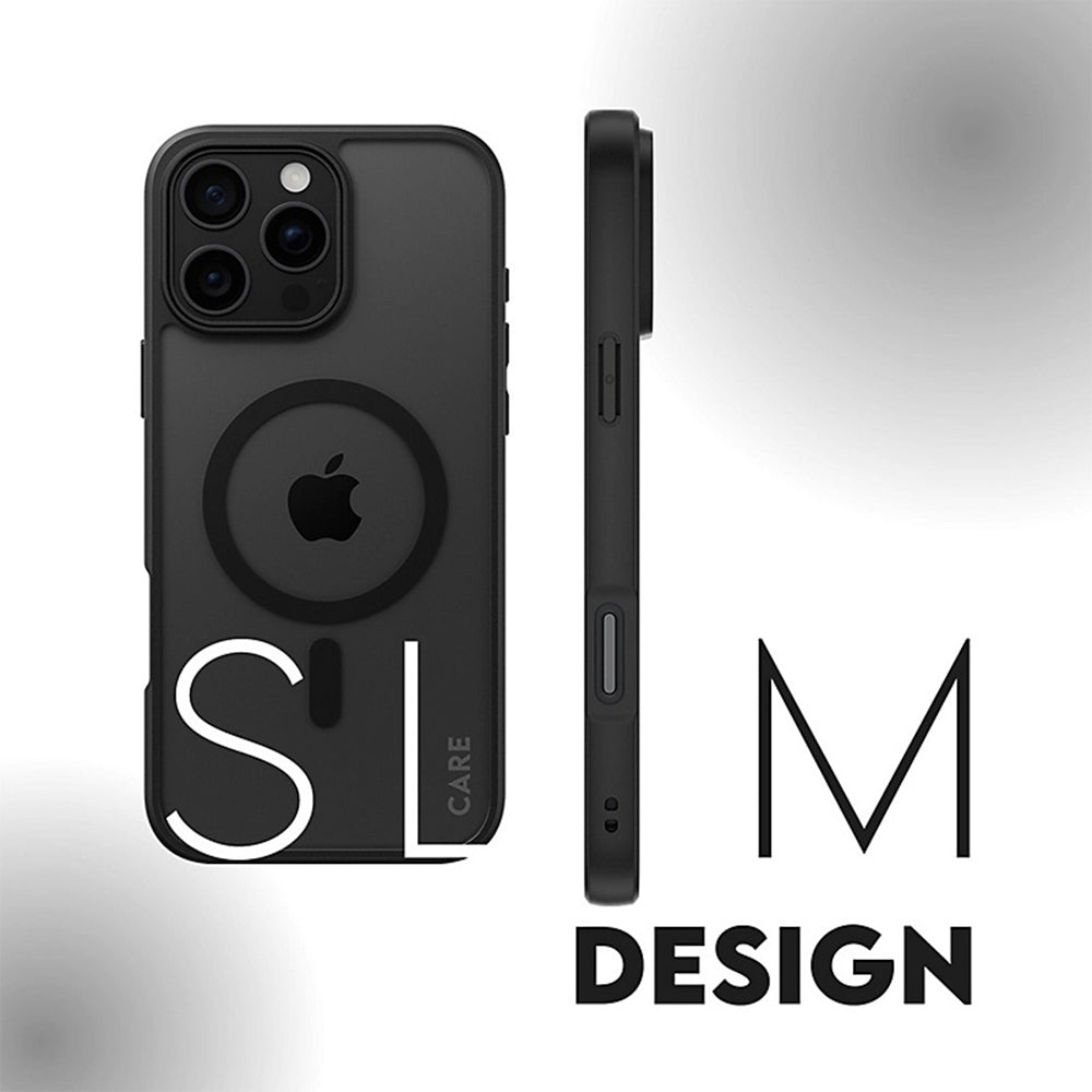 Калъф MagSafe за Apple iPhone 16 Pro, PanzerGlass, Frame, Черна прозрачност