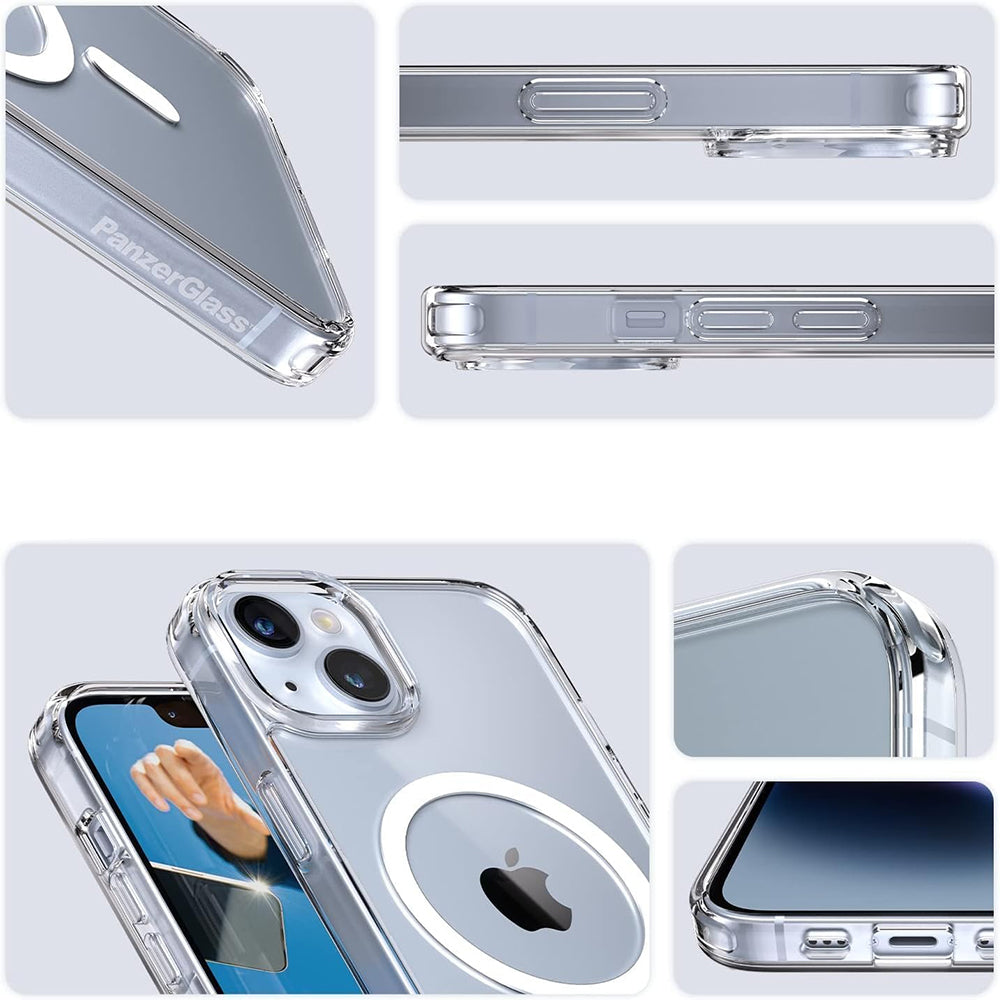 Калъф MagSafe за Apple iPhone 16 Pro, PanzerGlass, HardCase, Прозрачен Бял