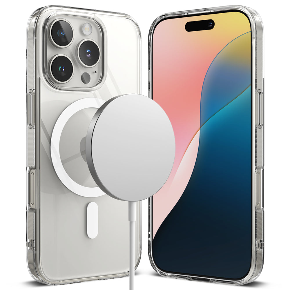 MagSafe калъф за Apple iPhone 16 Pro, Ringke, Fusion, прозрачен