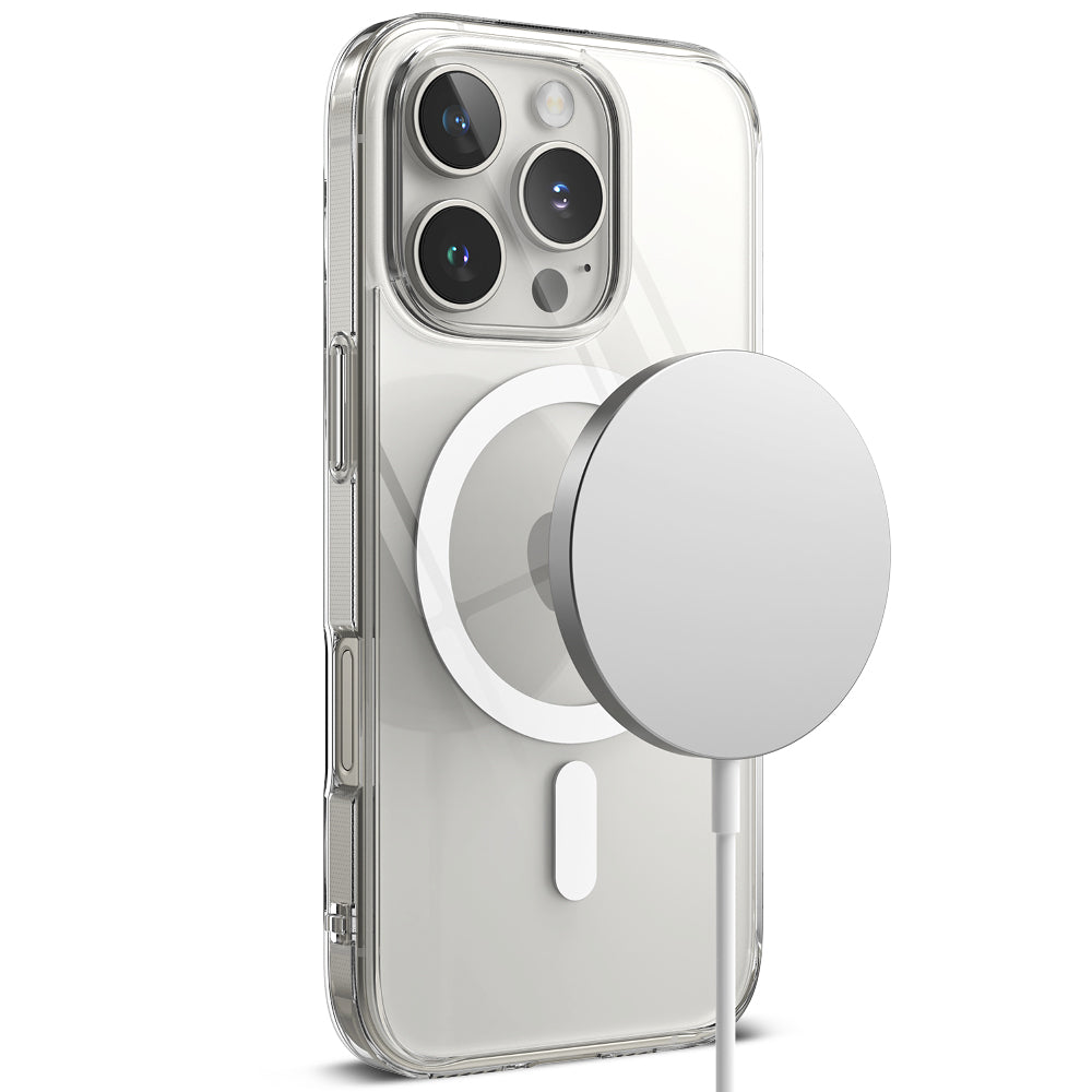 MagSafe калъф за Apple iPhone 16 Pro, Ringke, Fusion, прозрачен