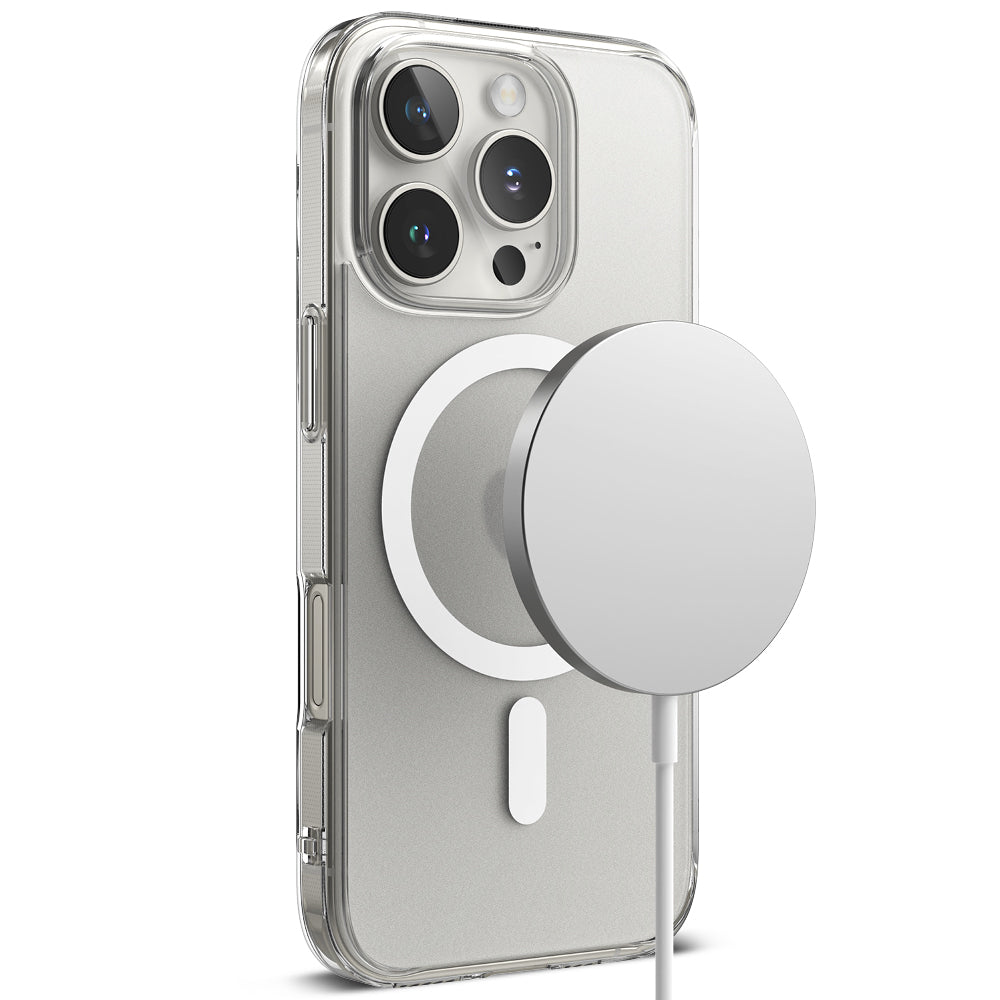 Калъф MagSafe за Apple iPhone 16 Pro, Ringke, Fusion, Матиран прозрачен