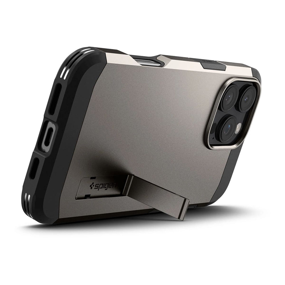 Калъф MagSafe за Apple iPhone 16 Pro, Spigen, Tough Armor, Сив ACS08145