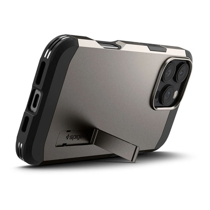 Калъф MagSafe за Apple iPhone 16 Pro, Spigen, Tough Armor, Сив ACS08145