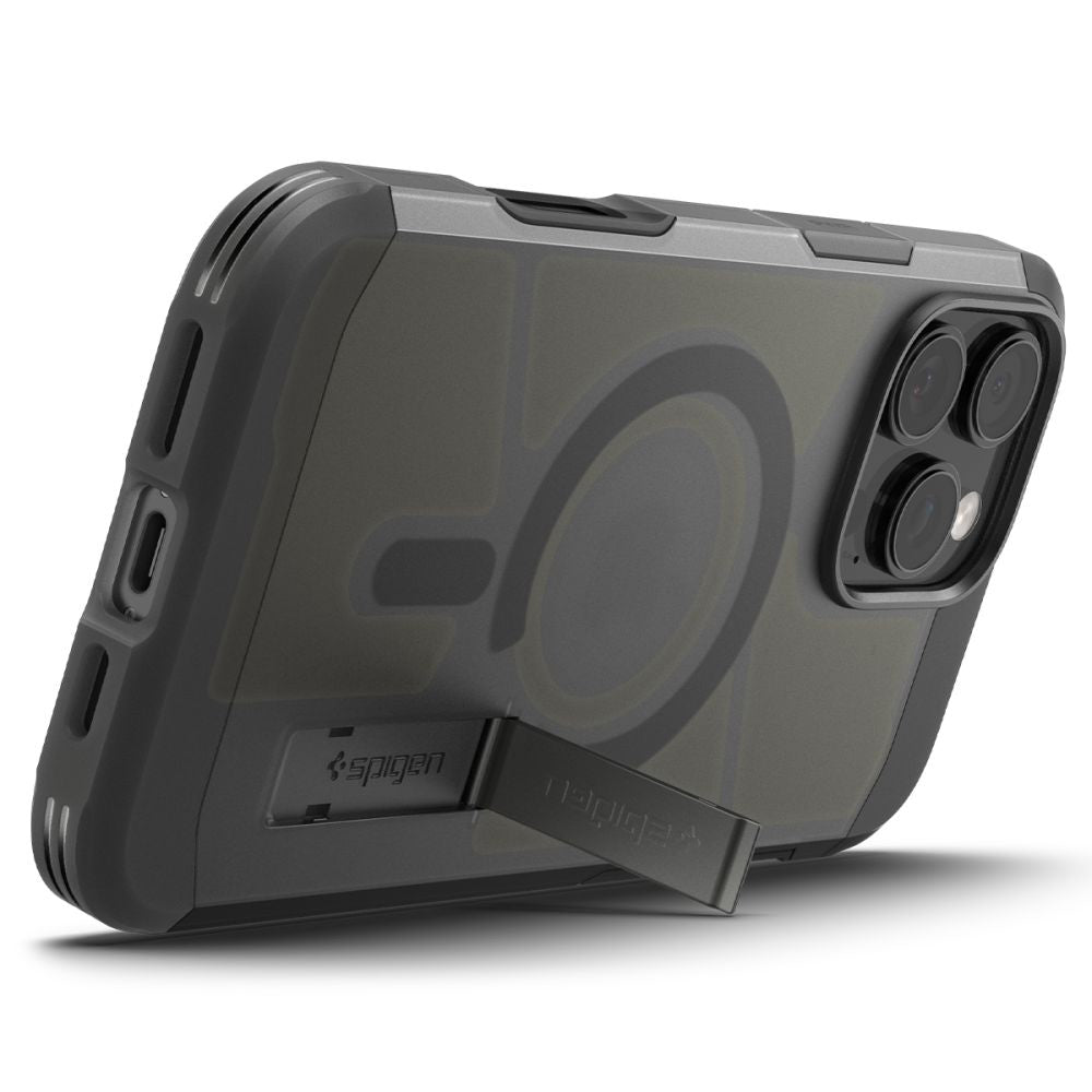 Калъф MagSafe за Apple iPhone 16 Pro, Spigen, Tough Armor, Сатенено черен ACS09072