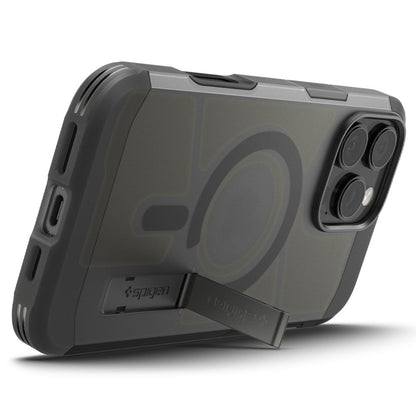 Калъф MagSafe за Apple iPhone 16 Pro, Spigen, Tough Armor, Сатенено черен ACS09072