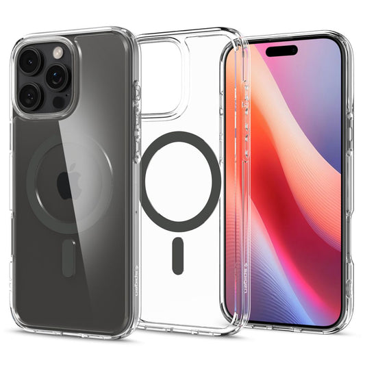 Калъф MagSafe за Apple iPhone 16 Pro, Spigen, Ultra Hybrid, Черен
