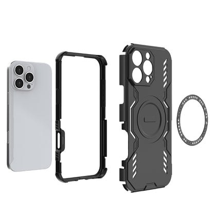 MagSafe Case for Apple iPhone 16 Pro, Techsuit, ArmorMag, Blue