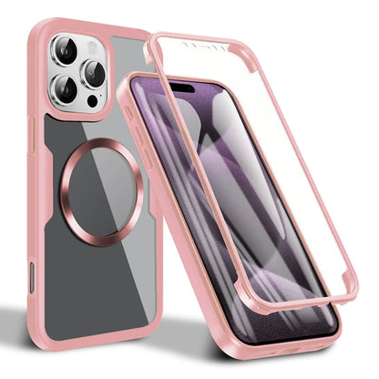 Калъф MagSafe за Apple iPhone 16 Pro, Techsuit, ColorVerse 360, Розов