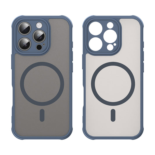 Калъф MagSafe за Apple iPhone 16 Pro, Techsuit, HaloFrost II, Тъмносин