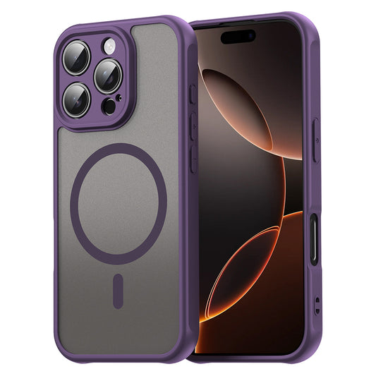 Калъф MagSafe за Apple iPhone 16 Pro, Techsuit, HaloFrost II, Лилав