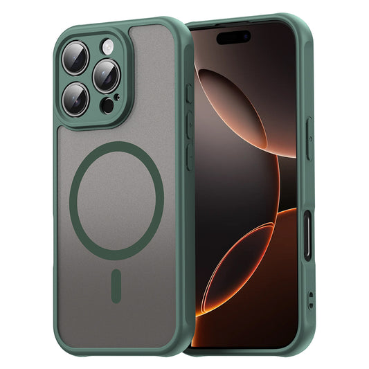 Калъф MagSafe за Apple iPhone 16 Pro, Techsuit, HaloFrost II, Зелен