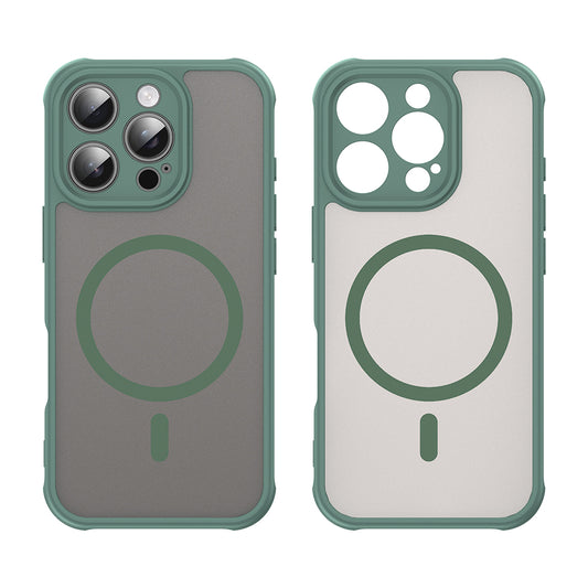 Калъф MagSafe за Apple iPhone 16 Pro, Techsuit, HaloFrost II, Зелен