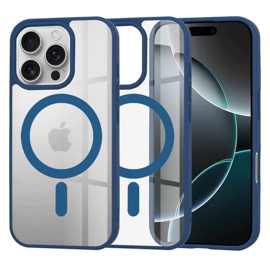Калъф MagSafe за Apple iPhone 16 Pro, Techsuit, Pro, Син