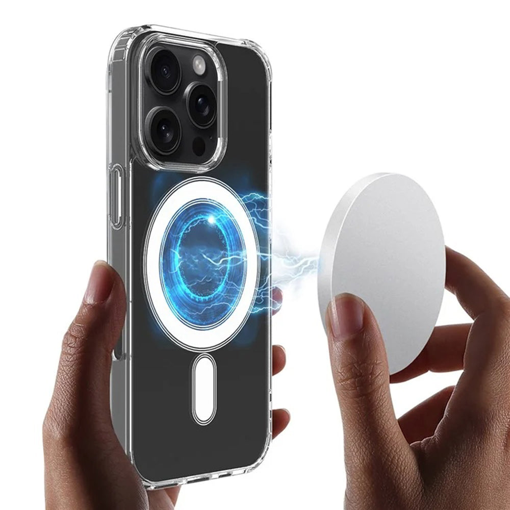 Калъф MagSafe за Apple iPhone 16 Pro, Techsuit, Pro, Прозрачен