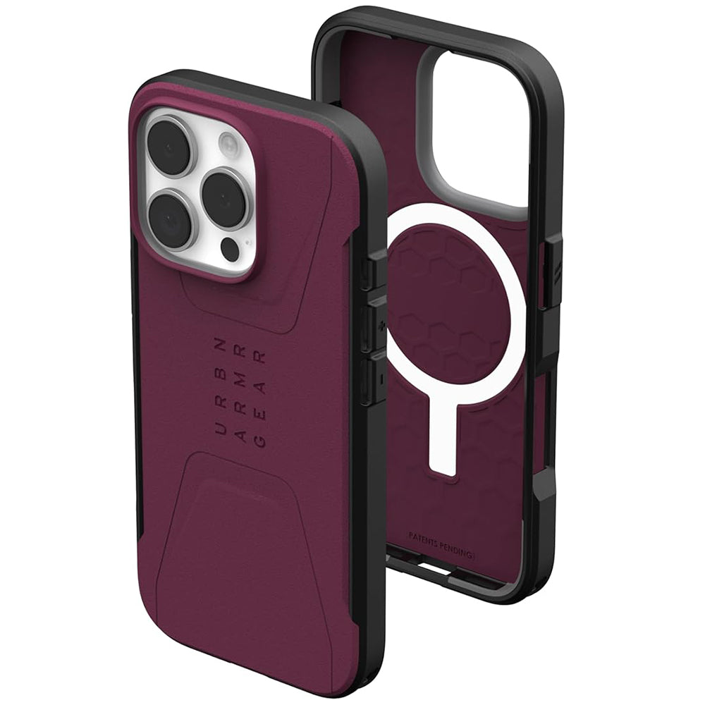 Калъф MagSafe за Apple iPhone 16 Pro, Urban Armor Gear, Civilian, Бордо