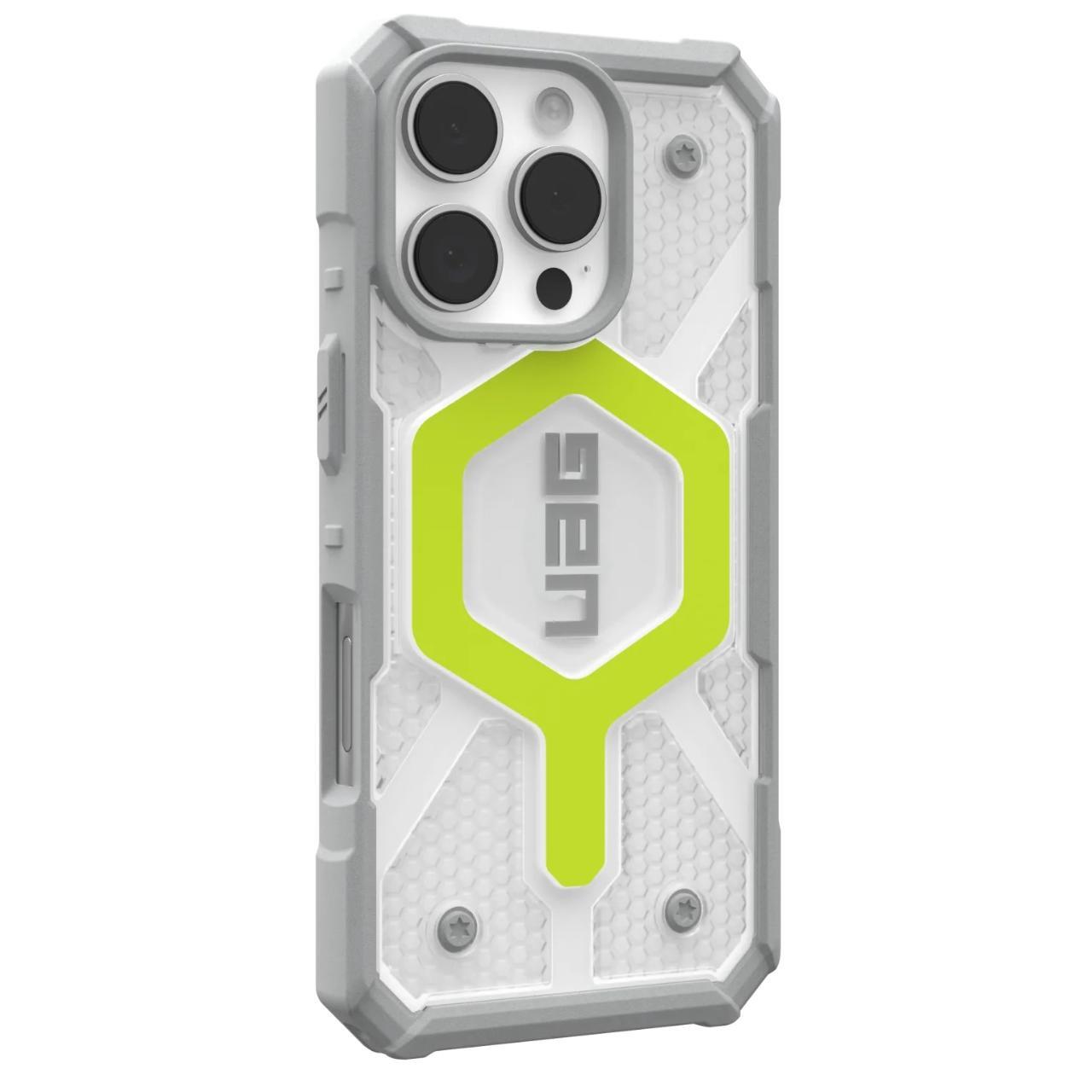 Калъф MagSafe за Apple iPhone 16 Pro, Urban Armor Gear, Pathfinder Clear, Зелен