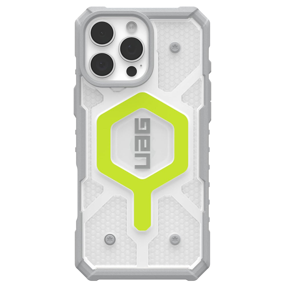 Калъф MagSafe за Apple iPhone 16 Pro, Urban Armor Gear, Pathfinder Clear с връзка, Зелен