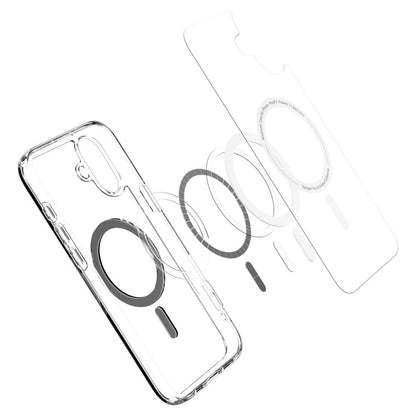 Калъф MagSafe за Apple iPhone 16, Spigen, Ultra Hybrid, Черен ACS08206