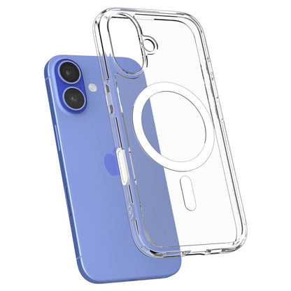Калъф MagSafe за Apple iPhone 16, Spigen, Ultra Hybrid T, Бял ACS09073