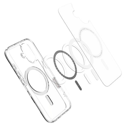 Калъф MagSafe за Apple iPhone 16, Spigen, Ultra Hybrid T, Бял ACS09073
