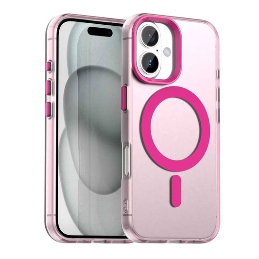 Калъф MagSafe за Apple iPhone 16, Techsuit, CandyCase, Розов