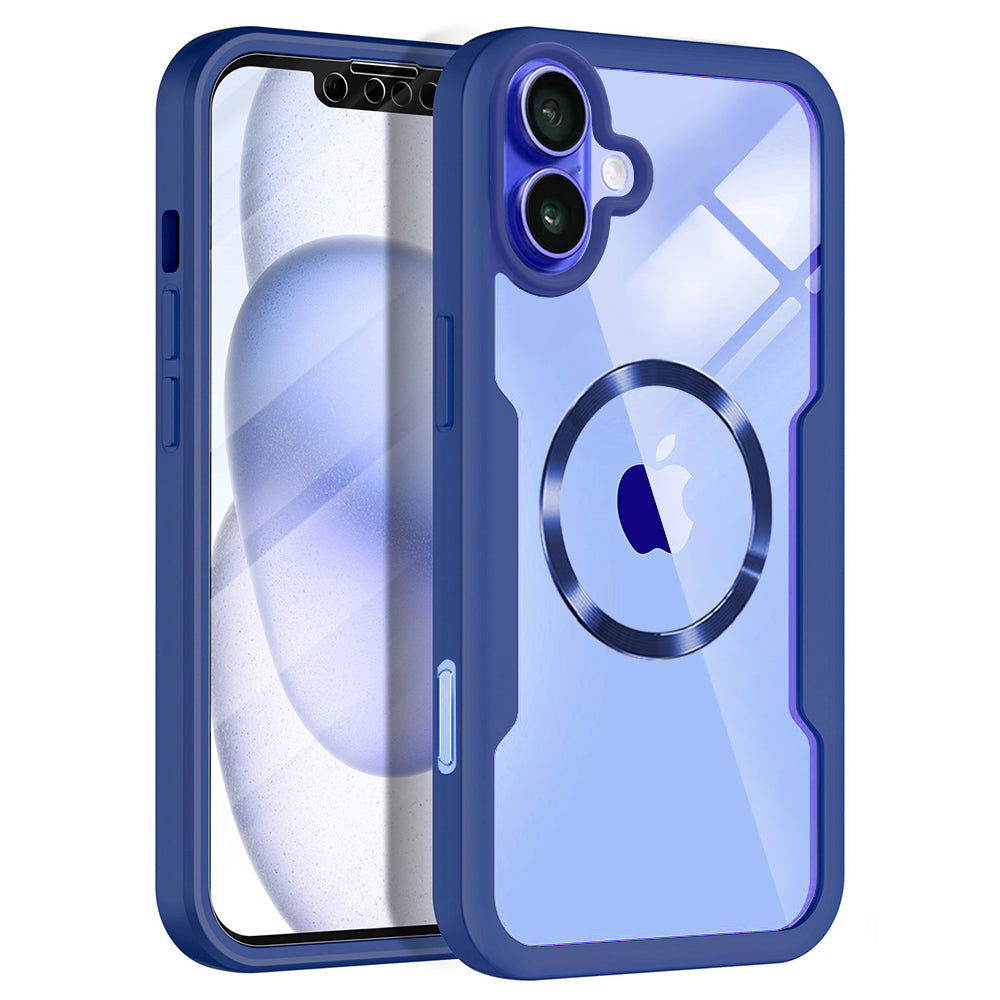 Калъф MagSafe за Apple iPhone 16, Techsuit, ColorVerse 360, Син