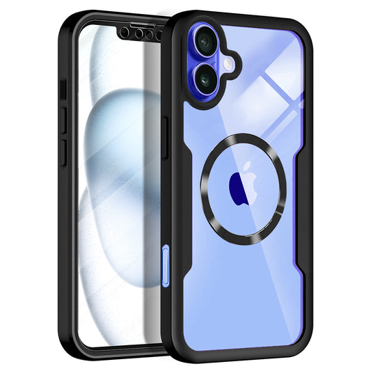 Калъф MagSafe за Apple iPhone 16, Techsuit, ColorVerse 360, Черен
