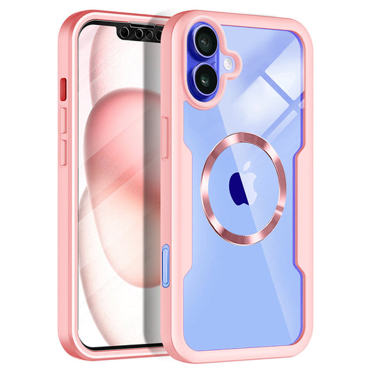 Калъф MagSafe за Apple iPhone 16, Techsuit, ColorVerse 360, Розов