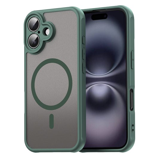 Калъф MagSafe за Apple iPhone 16, Techsuit, HaloFrost II, Зелен