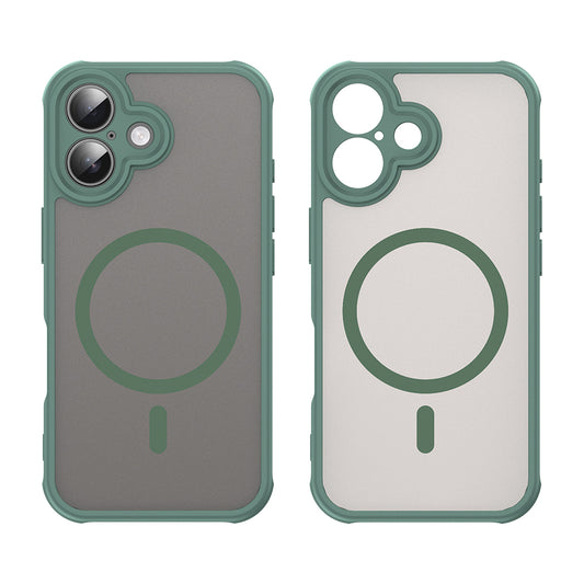 Калъф MagSafe за Apple iPhone 16, Techsuit, HaloFrost II, Зелен