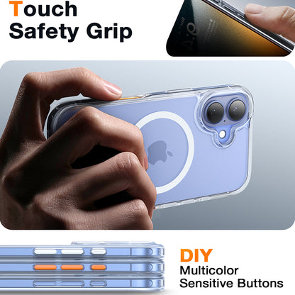 Калъф MagSafe за Apple iPhone 16, Torras, Diamond, Прозрачен