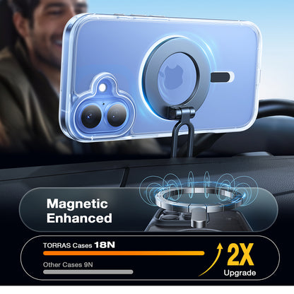 Калъф MagSafe за Apple iPhone 16, Torras, Diamond, Прозрачен