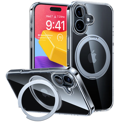 Калъф MagSafe за Apple iPhone 16, Torras, Ostand Pro, Прозрачен