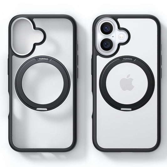 Калъф MagSafe за Apple iPhone 16, Torras, Ostand R Fusion, Черен