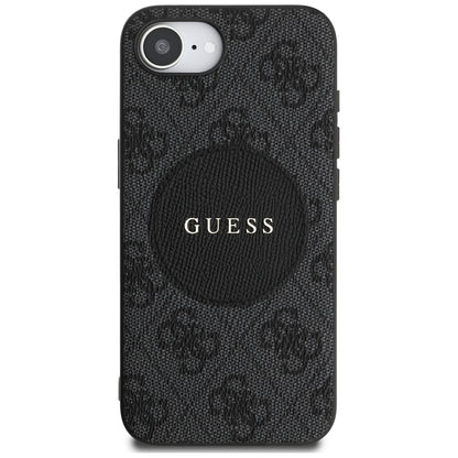 Калъф MagSafe за Apple iPhone 16e, Guess, 4G Circle Classic Logo, Кафяв